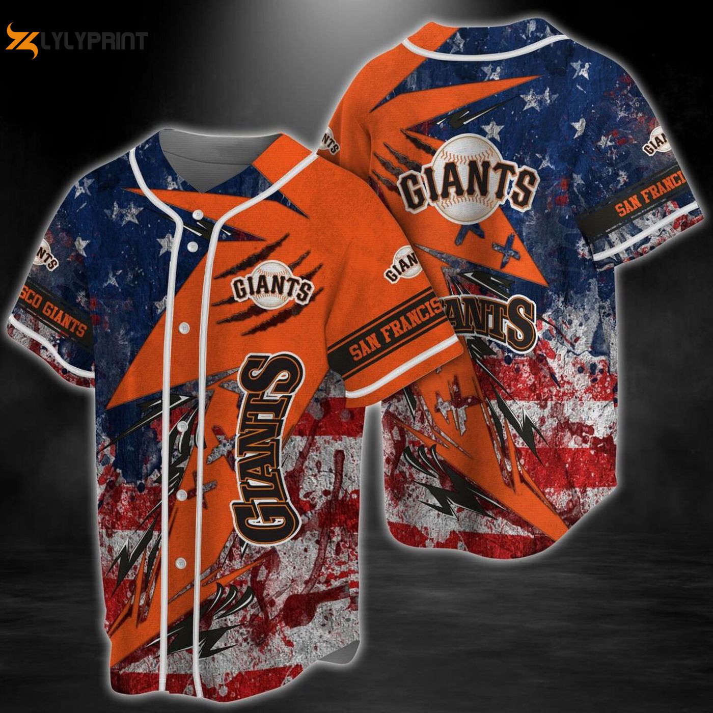 San Francisco Giants MLB Team Baseball Jersey - Perfect Birthday Gift for Men and Women Baseball Sports Fan - Gift for Men Women - lylyprint.com baseball jersey product view 1