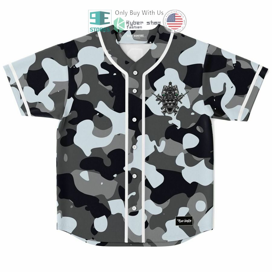 BEST Sarge 1 grey camo Baseball Jersey baseball jersey product view 1