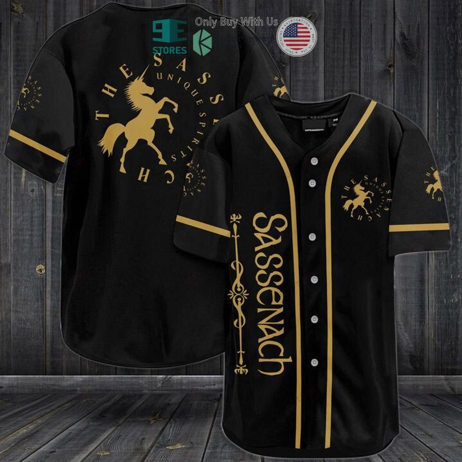 BEST Sassenach logo black Baseball Jersey baseball jersey product view 1