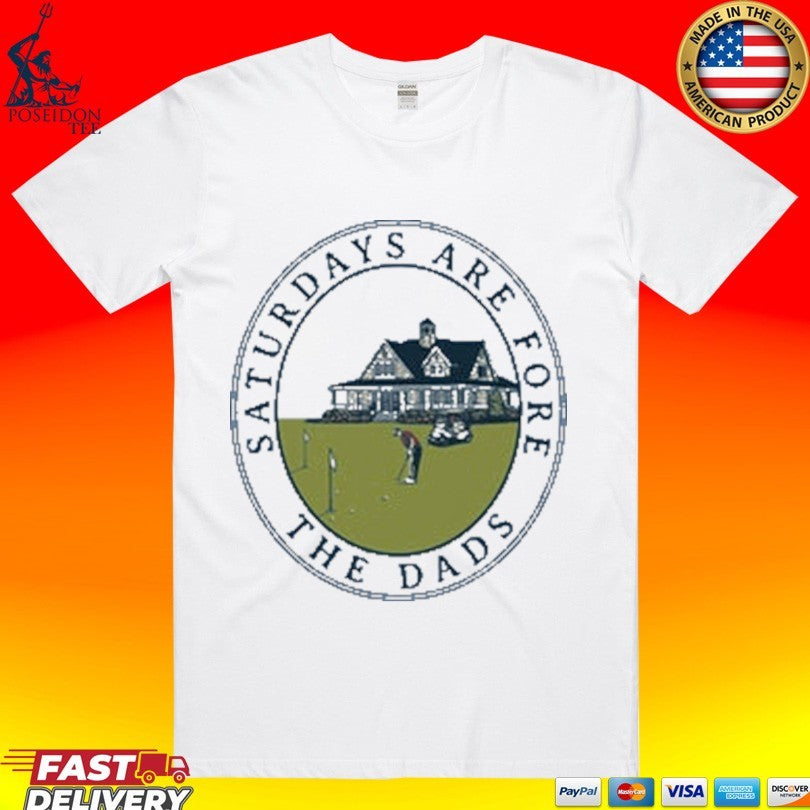 Saturdays Are Fore The Dads Clubhouse Pocket T-shirt Unisex T-shirt, Sweatshirt, Hoodie, Long Sleeve Tee - T-Shirt, Sweatshirt, Hoodie