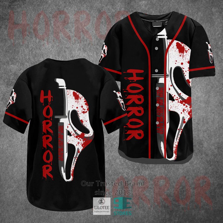 Scary movie Horror Movie Baseball Jersey baseball jersey product view 1
