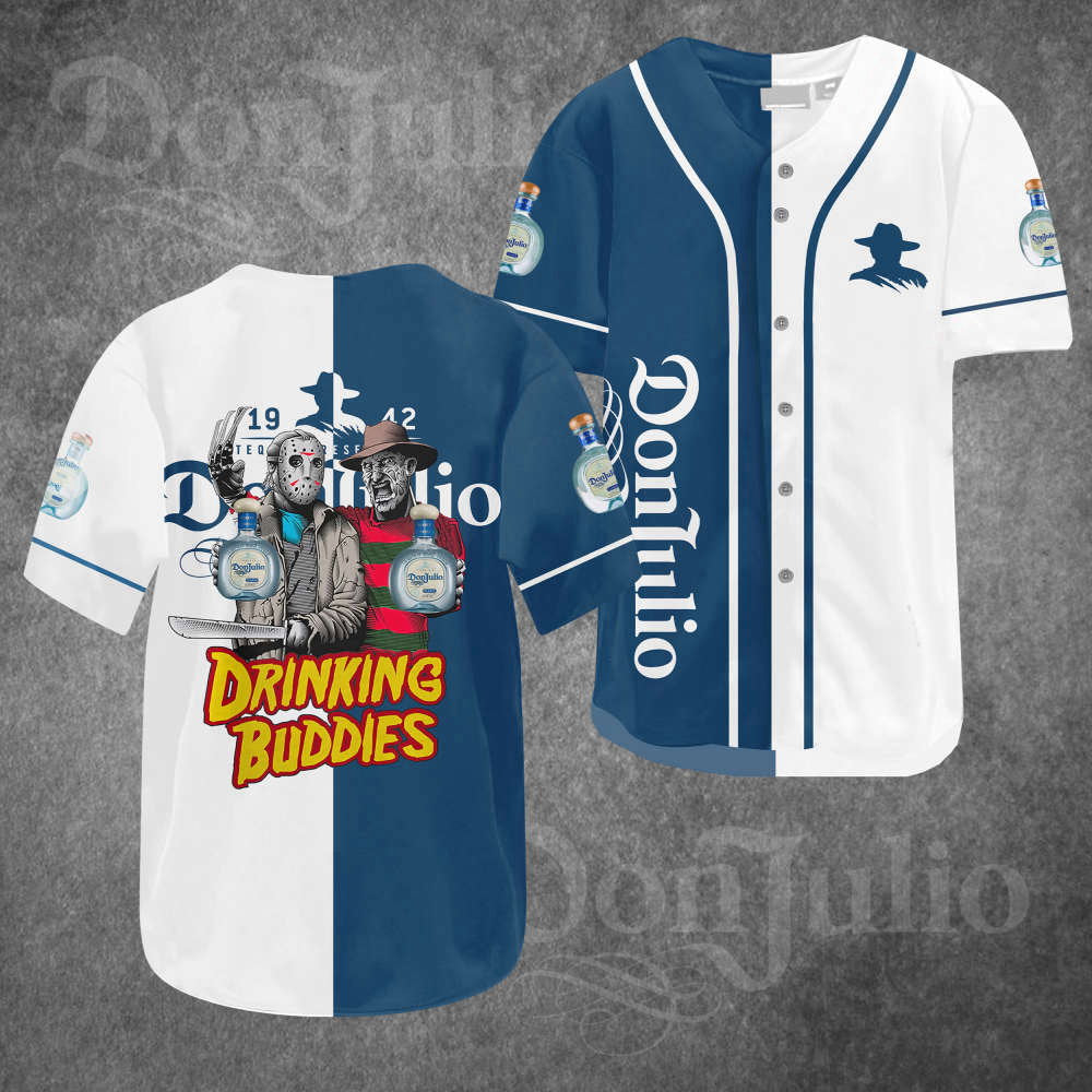 Score Big with Donjulio Drink Buddies Baseball Jersey – Ultimate Fan Gear baseball jersey product view 2
