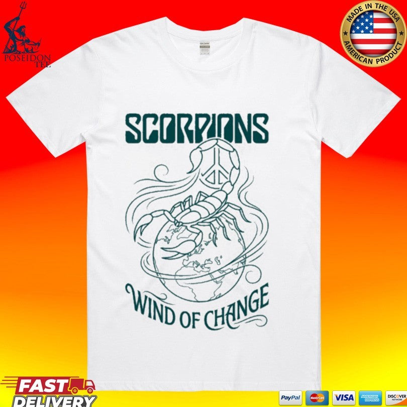 Scorpions Wind Of Change T-shirt Unisex T-shirt, Sweatshirt, Hoodie, Long Sleeve Tee - T-Shirt, Sweatshirt, Hoodie