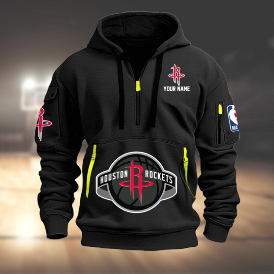Personalize Houston Basketball Team Quarter Zip Hoodie Unisex T-shirt, Sweatshirt, Hoodie, Long Sleeve Tee - T-Shirt, Sweatshirt, Hoodie