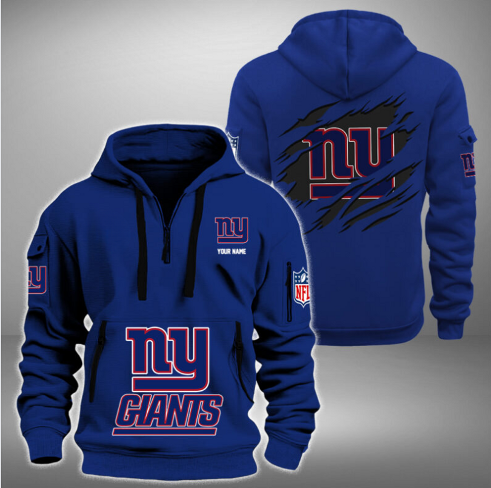 Personalize New York Football Team Quarter Zip Hoodie Unisex T-shirt, Sweatshirt, Hoodie, Long Sleeve Tee - T-Shirt, Sweatshirt, Hoodie