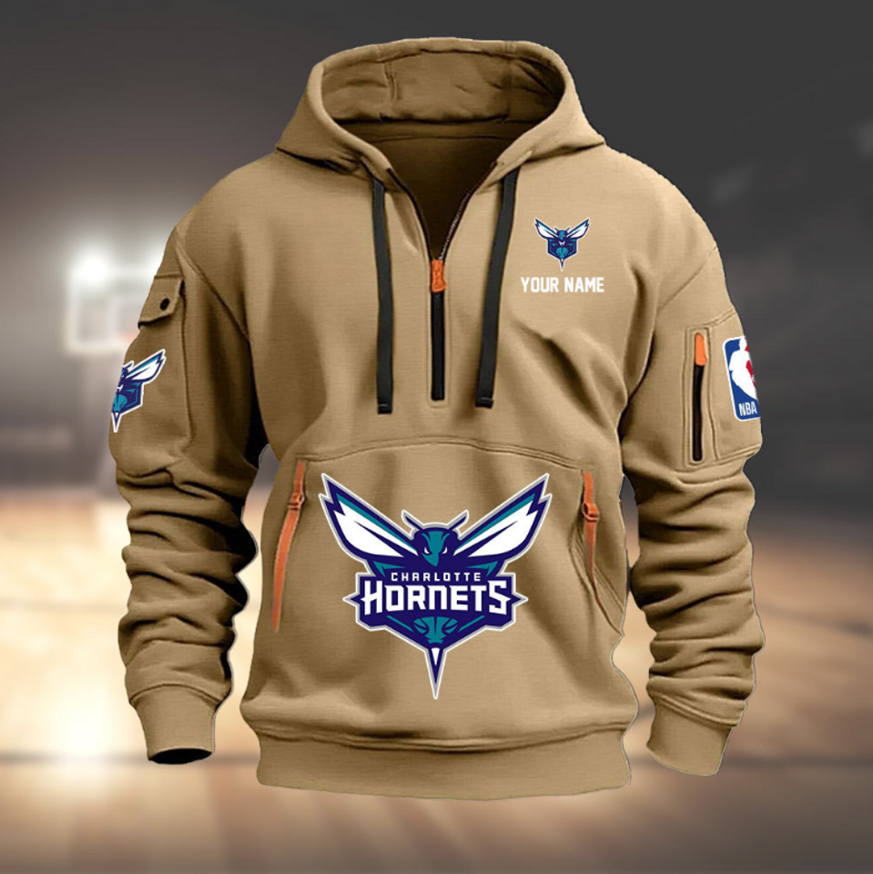 Personalize Charlote Basketball Team Quarter Zip Hoodie Unisex T-shirt, Sweatshirt, Hoodie, Long Sleeve Tee - T-Shirt, Sweatshirt, Hoodie