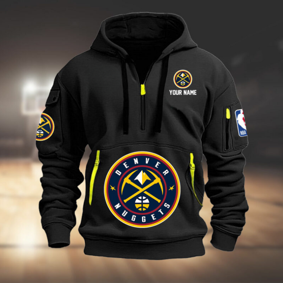 Personalize Denver Basketball Team Quarter Zip Hoodie Unisex T-shirt, Sweatshirt, Hoodie, Long Sleeve Tee - T-Shirt, Sweatshirt, Hoodie