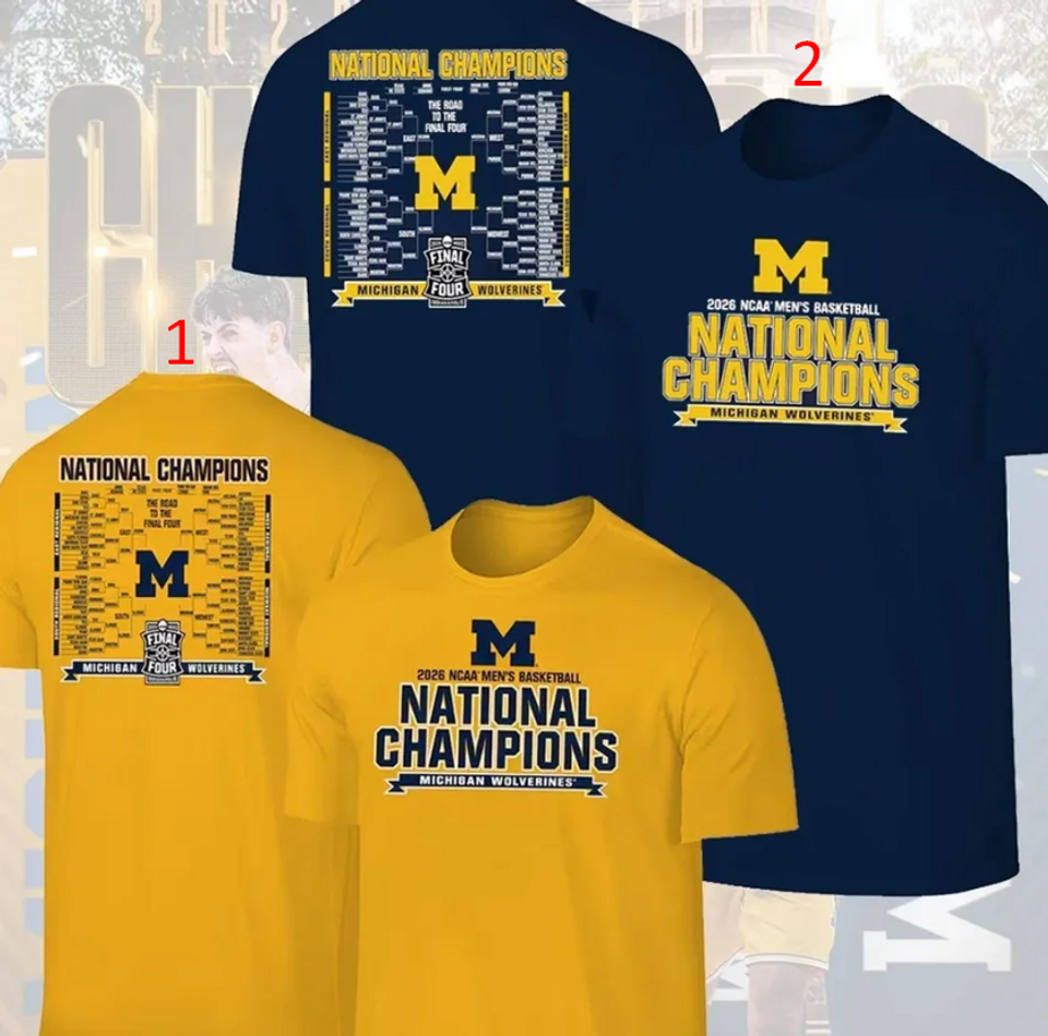 Michigan Wolverines NCAA Basketball National Champions Team 2026 T shirt reprint Unisex T-shirt, Sweatshirt, Hoodie, Long Sleeve Tee - T-Shirt, Sweatshirt, Hoodie