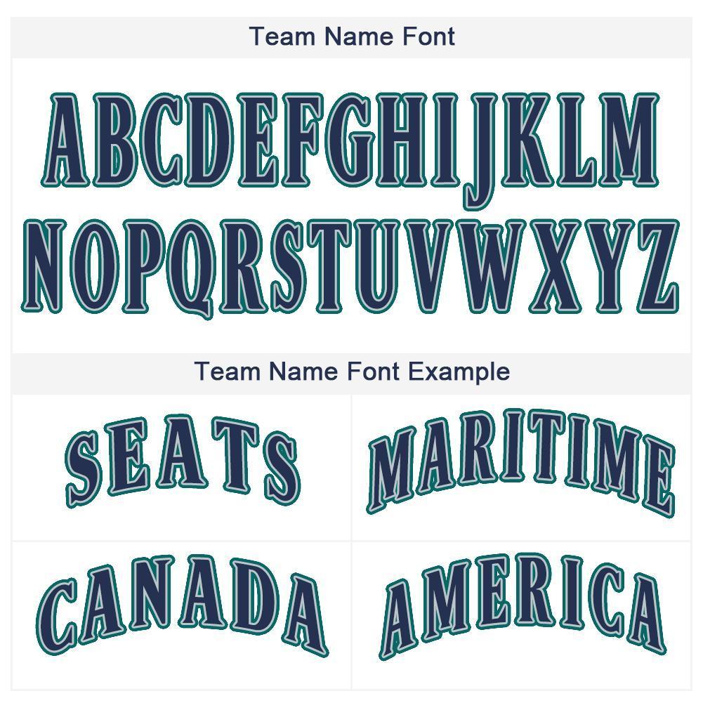 Custom White Navy-Teal Baseball Jersey baseball jersey product view 5