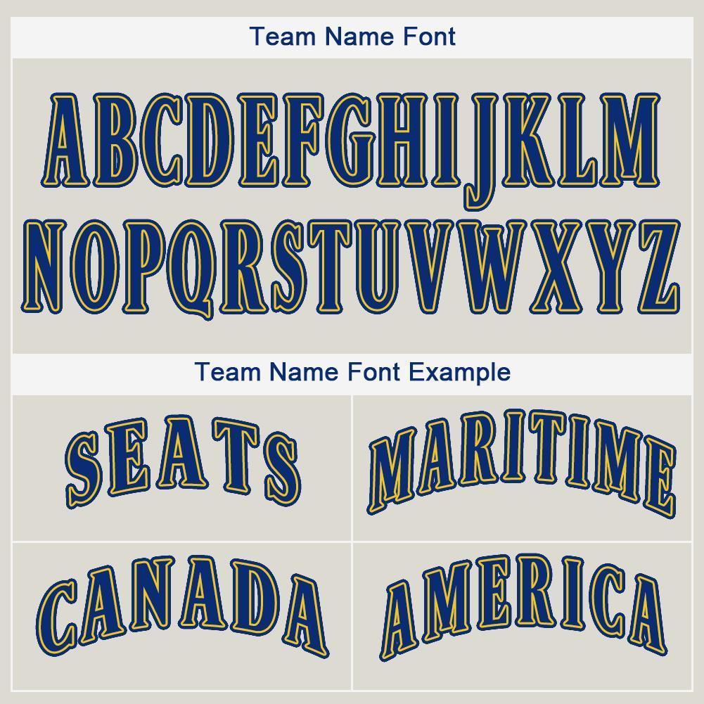 Custom Cream Royal-Gold Baseball Jersey baseball jersey product view 5