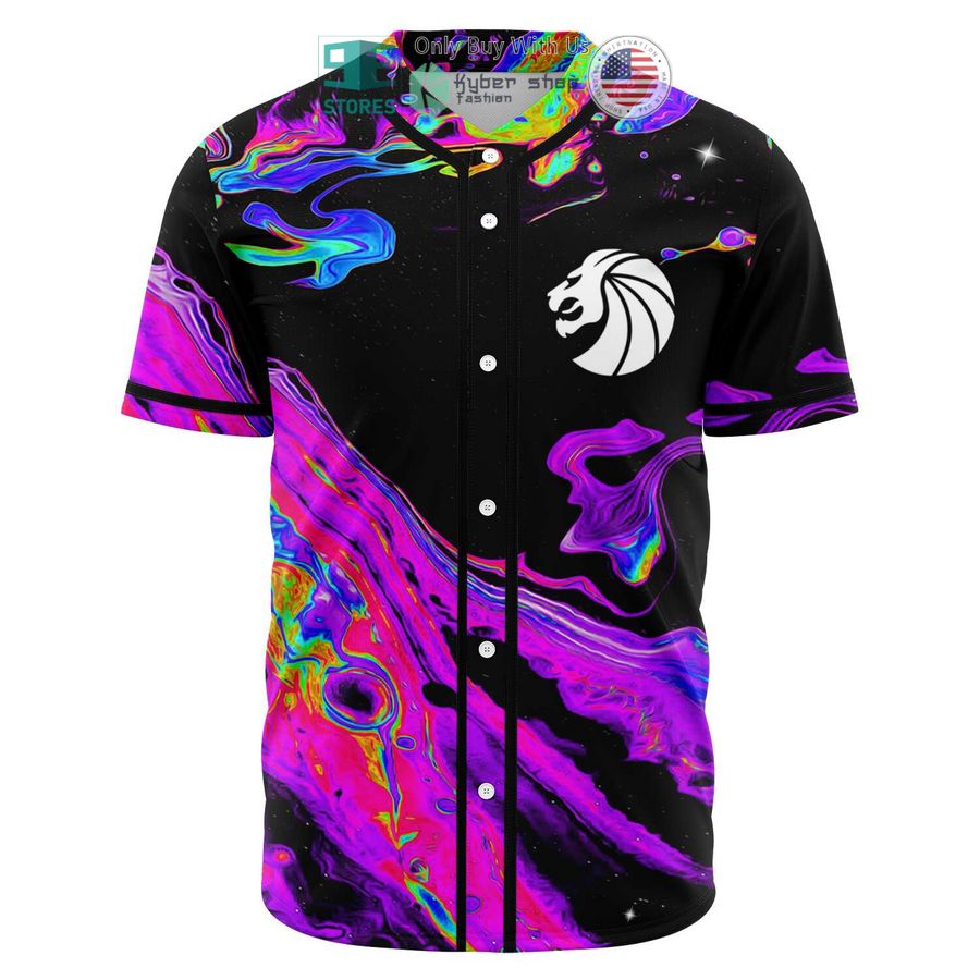 BEST Seven Lions balck acid trip pattern Baseball Jersey baseball jersey product view 1