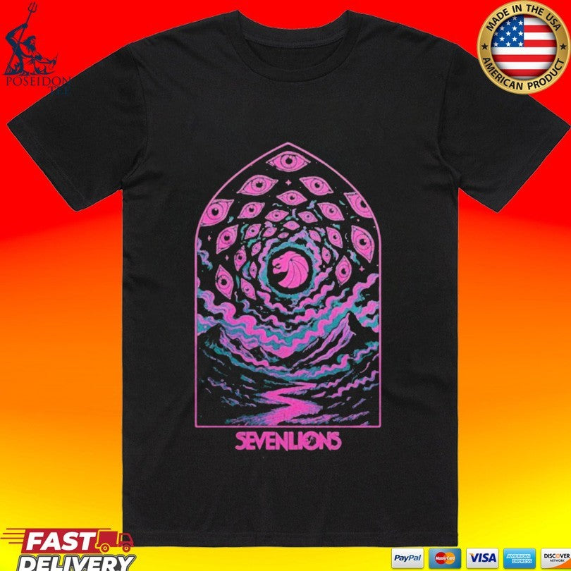 Seven Lions Sword T-shirt Unisex T-shirt, Sweatshirt, Hoodie, Long Sleeve Tee - T-Shirt, Sweatshirt, Hoodie