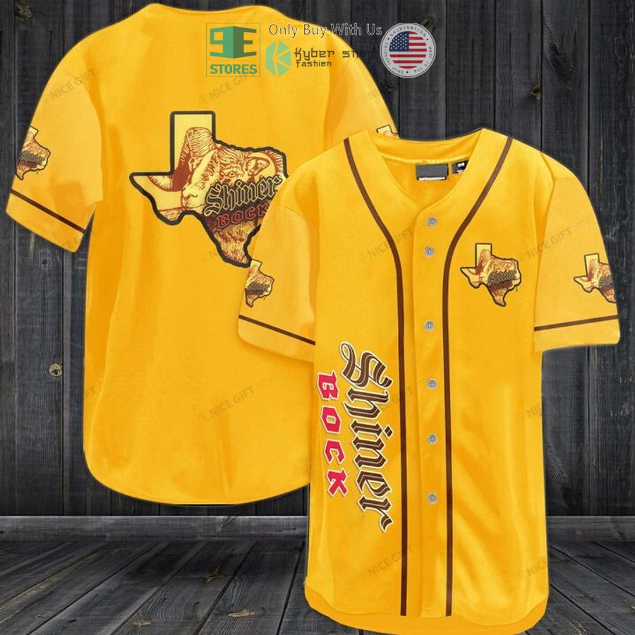 BEST Shiner Bock logo Baseball Jersey baseball jersey product view 1