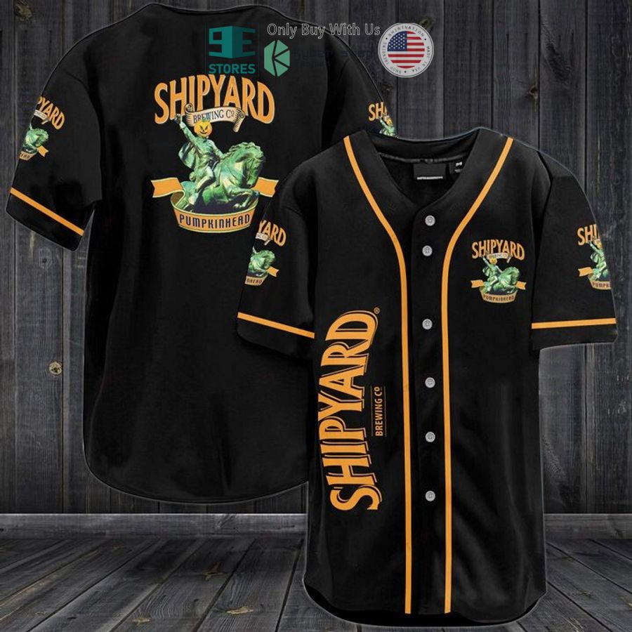 BEST Shipyard Brew Company black Baseball Jersey baseball jersey product view 1