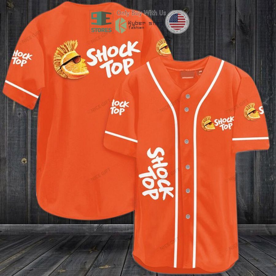 BEST Shock Top logo orange Baseball Jersey baseball jersey product view 1