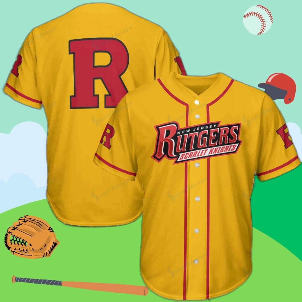 Shop Authentic Rutgers Scarlet Knights Baseball Jersey – Show Your Team Spirit baseball jersey product view 1