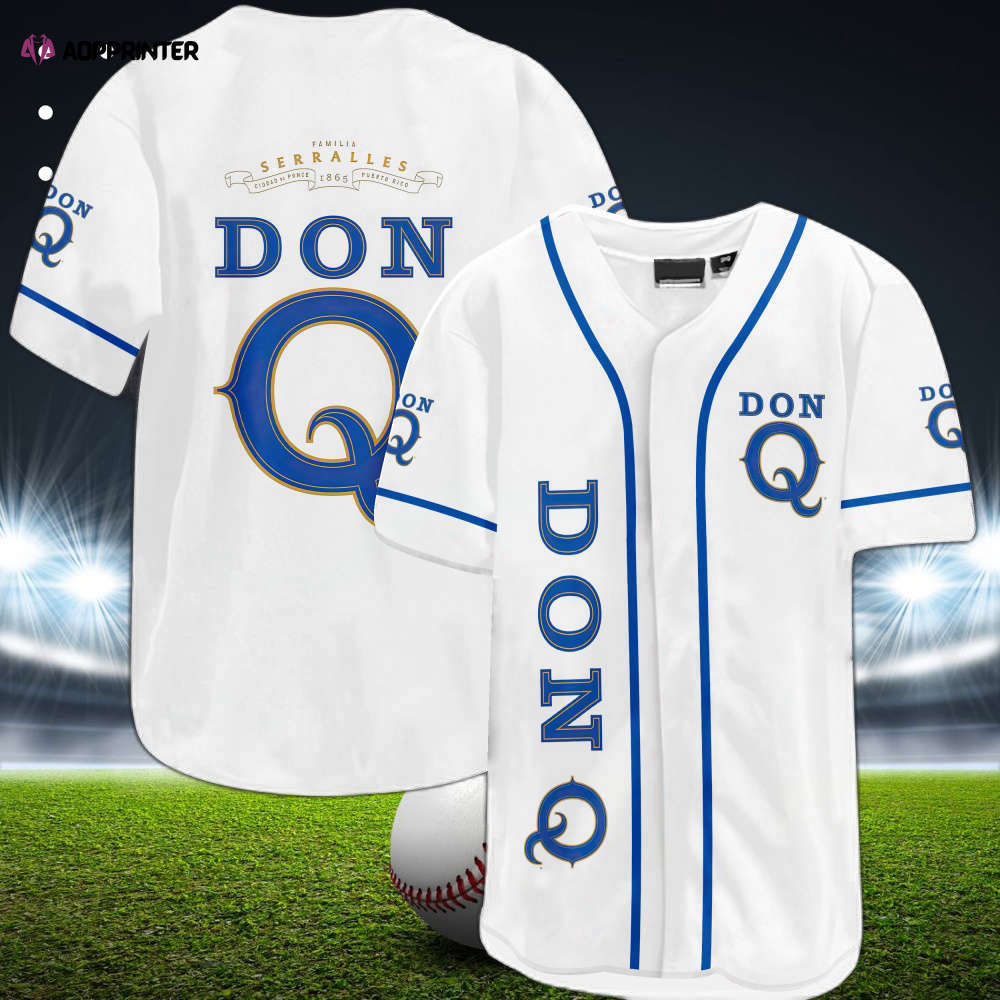Show Your Team Spirit with Don Q Puerto Rican Rum Baseball Jersey baseball jersey product view 1