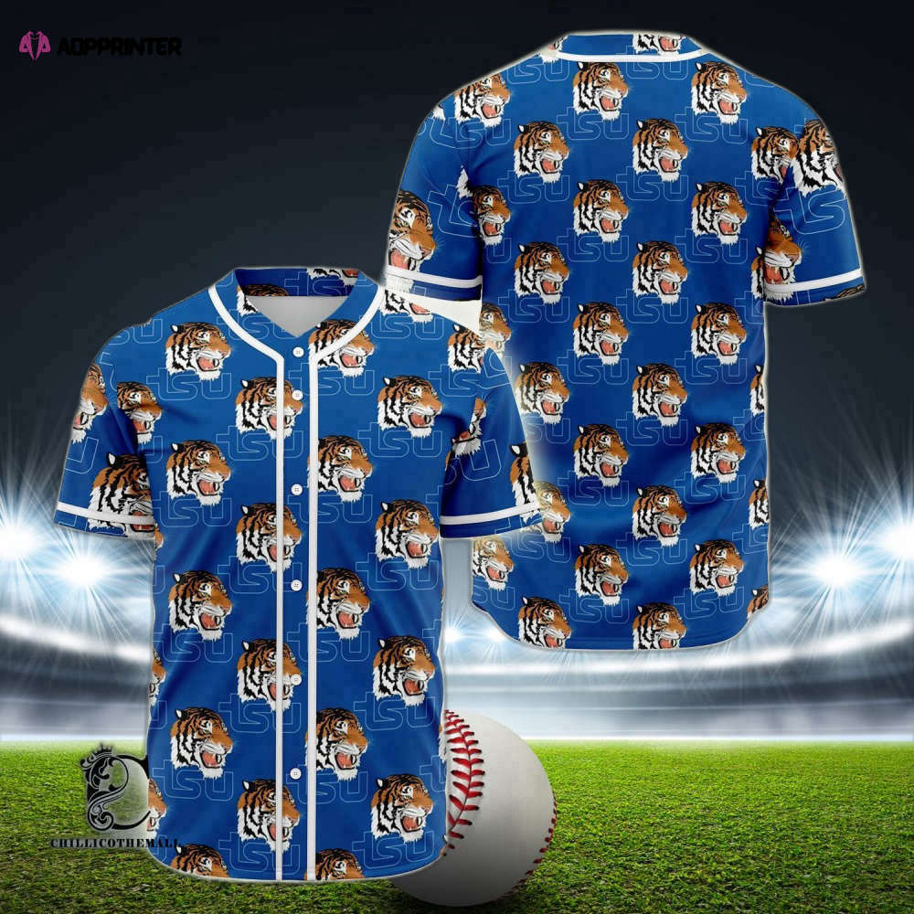 Show Your Team Spirit with Tennessee State Tigers TSU Baseball Jersey - Aopprinter baseball jersey product view 1