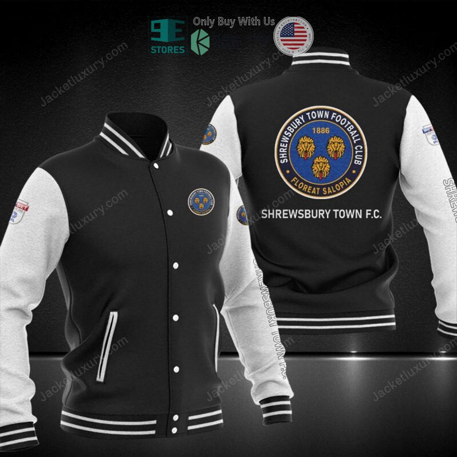 BEST Shrewsbury Town Baseball Jacket baseball jersey product view 1