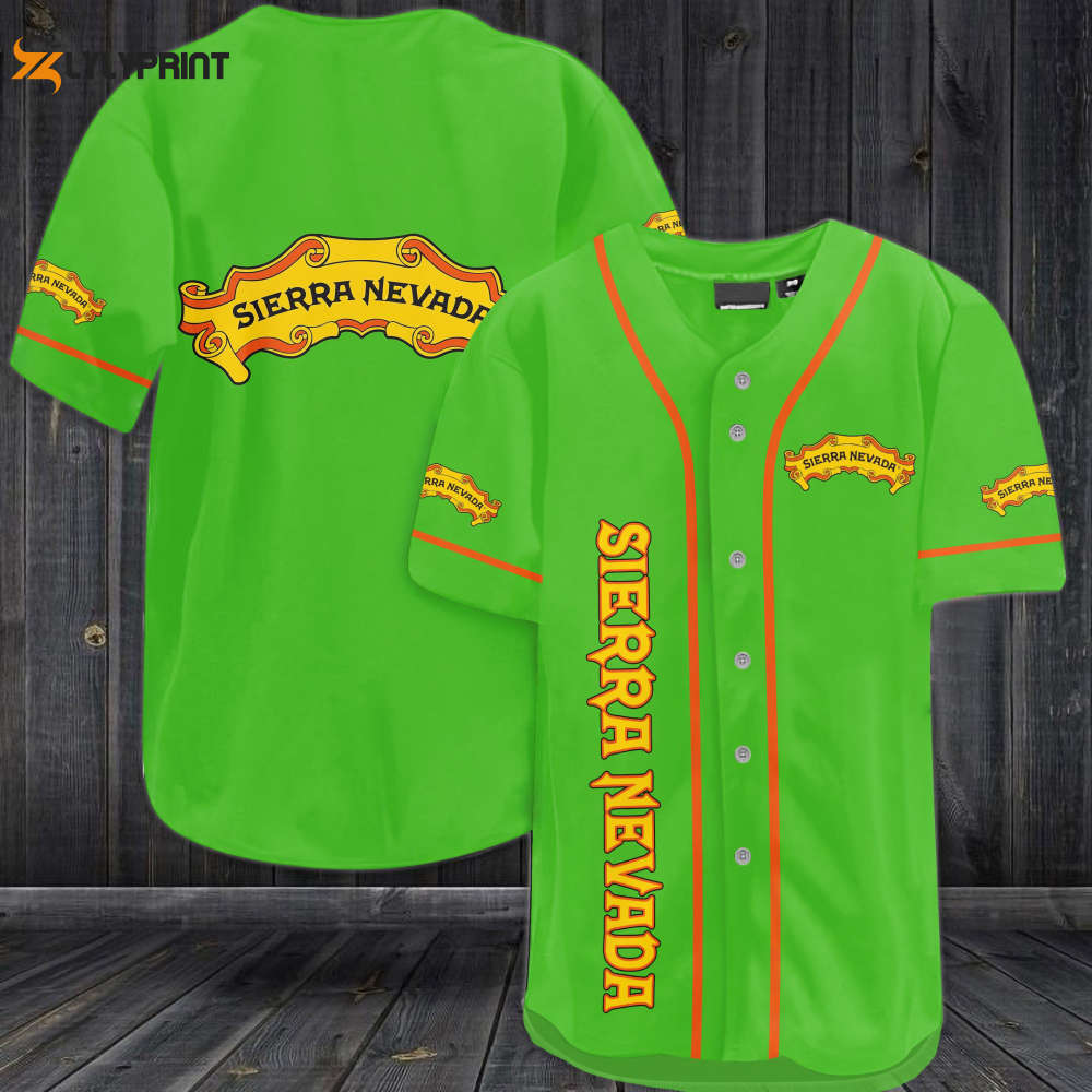 Sierra Nevada Beer Baseball Jersey - lylyprint.com baseball jersey product view 1