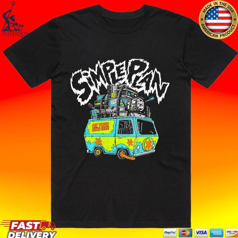 Simple Plan On Tour Since 1999 T-shirt Unisex T-shirt, Sweatshirt, Hoodie, Long Sleeve Tee - T-Shirt, Sweatshirt, Hoodie