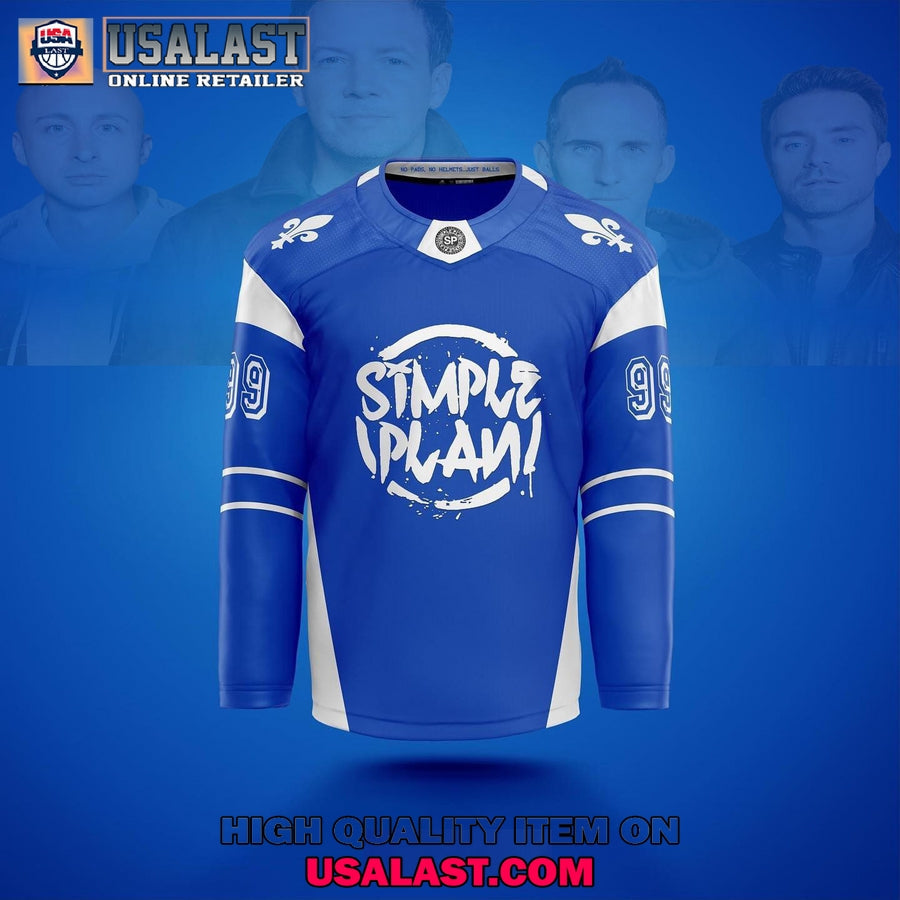 Simple Plan Rock Band Hockey Jersey hockey jersey product view 1