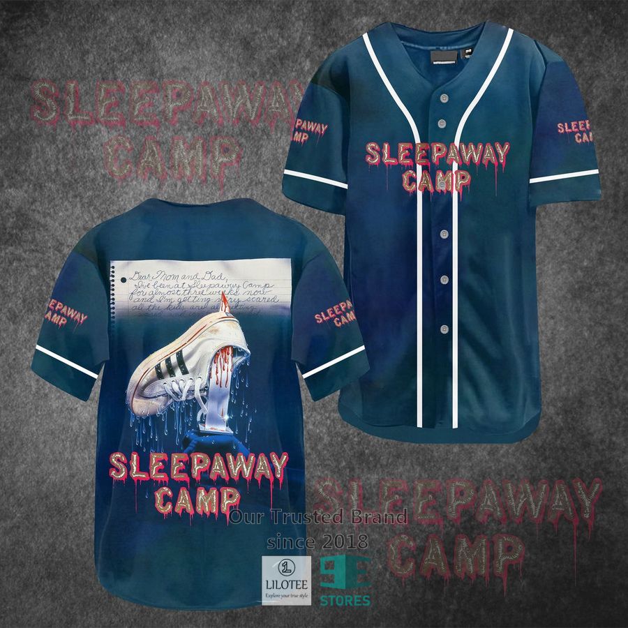 Sleepaway Camp Horror Movie Baseball Jersey baseball jersey product view 1