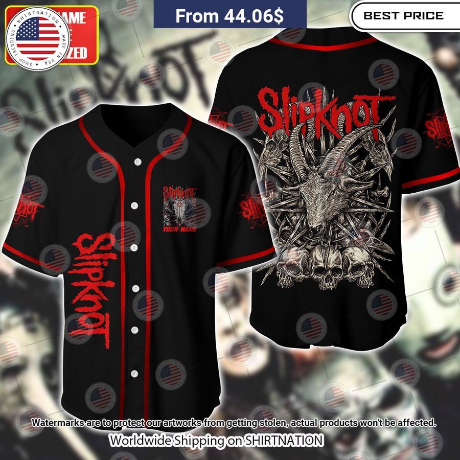 Slipknot Baseball Jersey baseball jersey product view 1