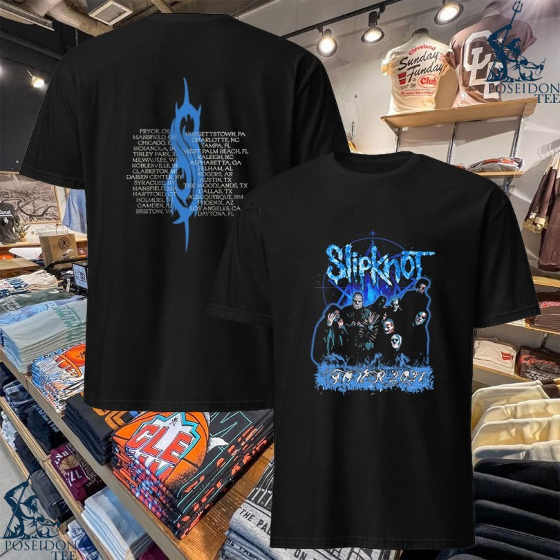 Slipknot Blue Band Photo T-shirt Unisex T-shirt, Sweatshirt, Hoodie, Long Sleeve Tee - T-Shirt, Sweatshirt, Hoodie