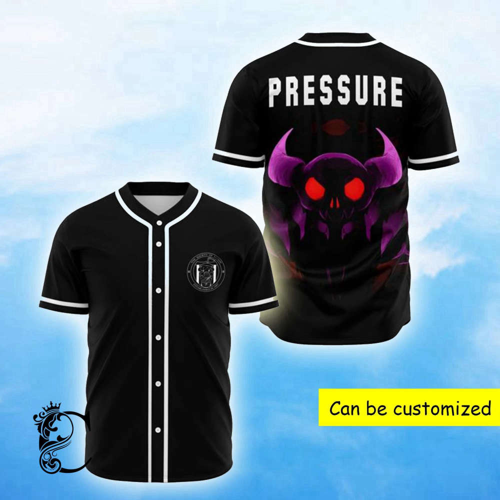 Slushii Pressure Rave EDM Baseball Jersey – Vibrant Style for Music Lovers baseball jersey product view 2