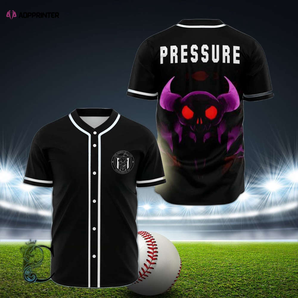 Slushii Pressure Rave EDM Baseball Jersey – Vibrant Style for Music Lovers baseball jersey product view 1