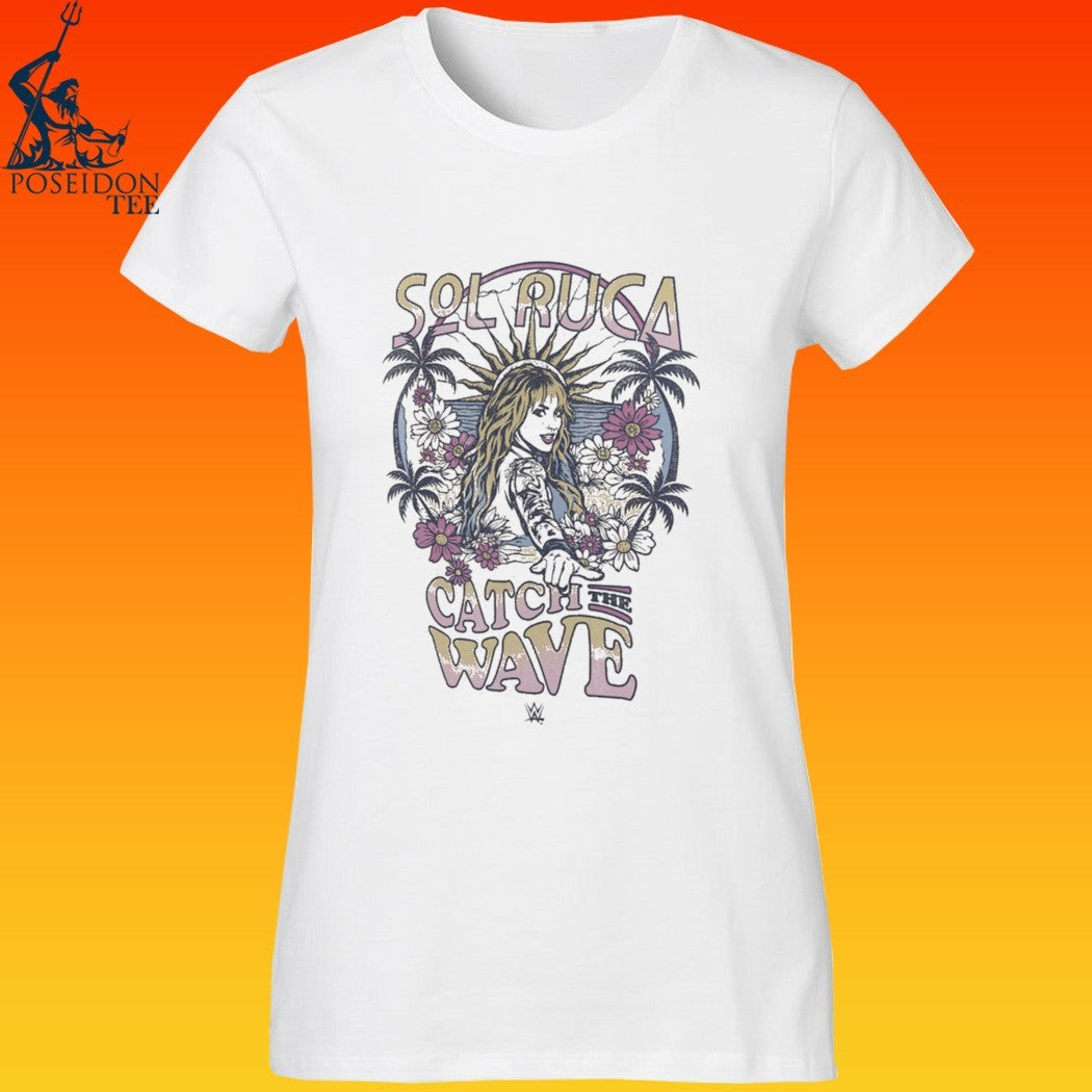 Sol Ruca Wear By Erin Andrews Women's Catch The Wave - Adult & Kids T-Shirts, Sweatshirts & Hoodies apparel design preview 3