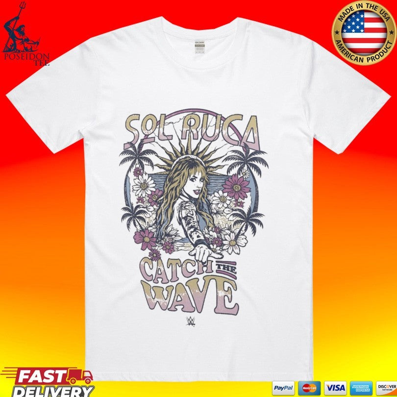 Sol Ruca Wear By Erin Andrews Womens Catch The Wave T-shirt Unisex T-shirt, Sweatshirt, Hoodie, Long Sleeve Tee - T-Shirt, Sweatshirt, Hoodie