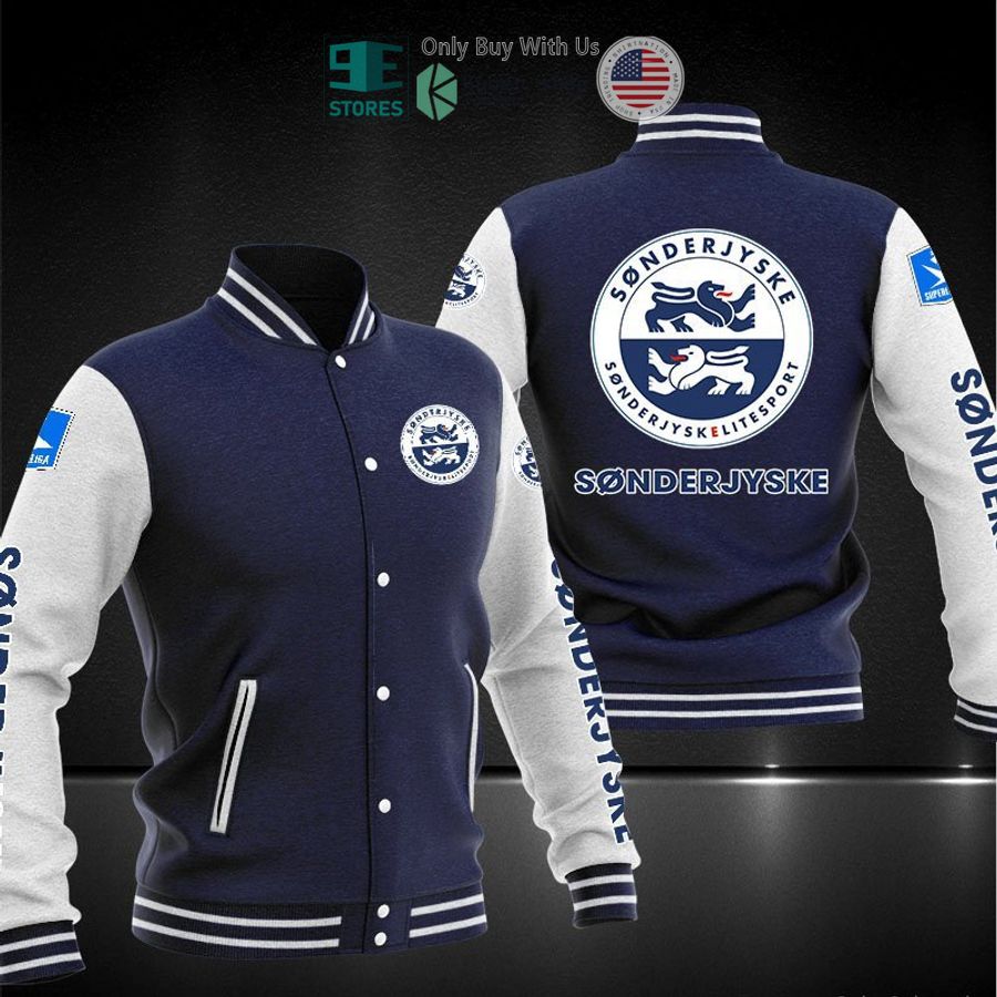BEST SonderjyskE Fodbold Baseball Jacket baseball jersey product view 1