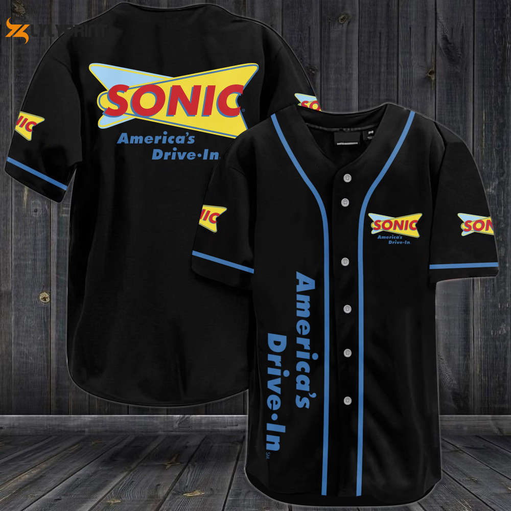 Sonic America's Drive-In Baseball Jersey - lylyprint.com baseball jersey product view 1