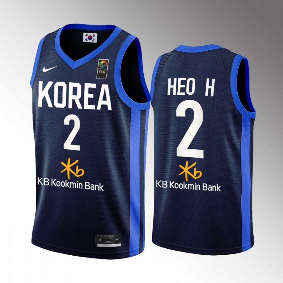 south-korea-away-hoon-heo-blue-2022-fiba-basketball-world-cup-jersey Basketball Jersey basketball jersey product view 1