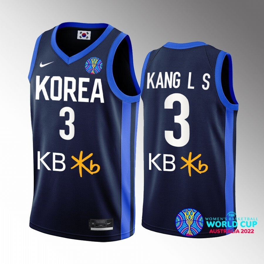 south-korea-away-leeseul-kang-blue-2022-fiba-womens-basketball-world-cup-jersey Basketball Jersey basketball jersey product view 1
