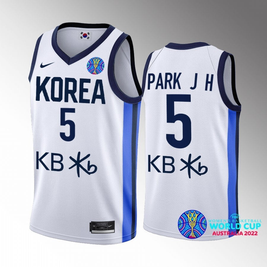 south-korea-home-jihyun-park-white-2022-fiba-womens-basketball-world-cup-jersey Basketball Jersey basketball jersey product view 1