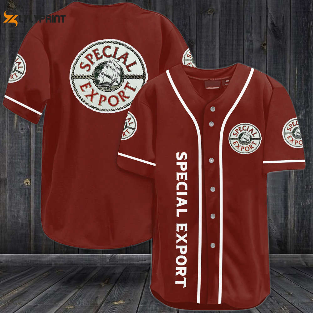 Special Export Baseball Jersey - lylyprint.com baseball jersey product view 1