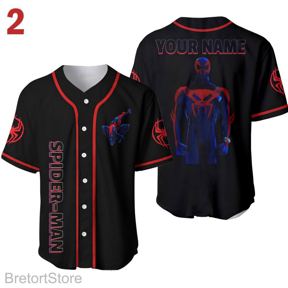 Spiderman Baseball Jersey, Superhero Shirt - Aopprinter baseball jersey product view 2