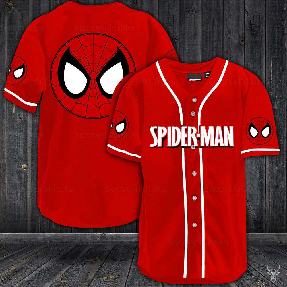 Spiderman Shirt, Spiderman Jersey Shirt, Spiderman Baseball Jersey, Spiderman Baseball Shirt - lylyprint.com baseball jersey product view 4