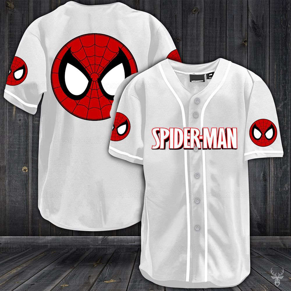 Spiderman Shirt, Spiderman Jersey Shirt, Spiderman Baseball Jersey, Spiderman Baseball Shirt - lylyprint.com baseball jersey product view 5