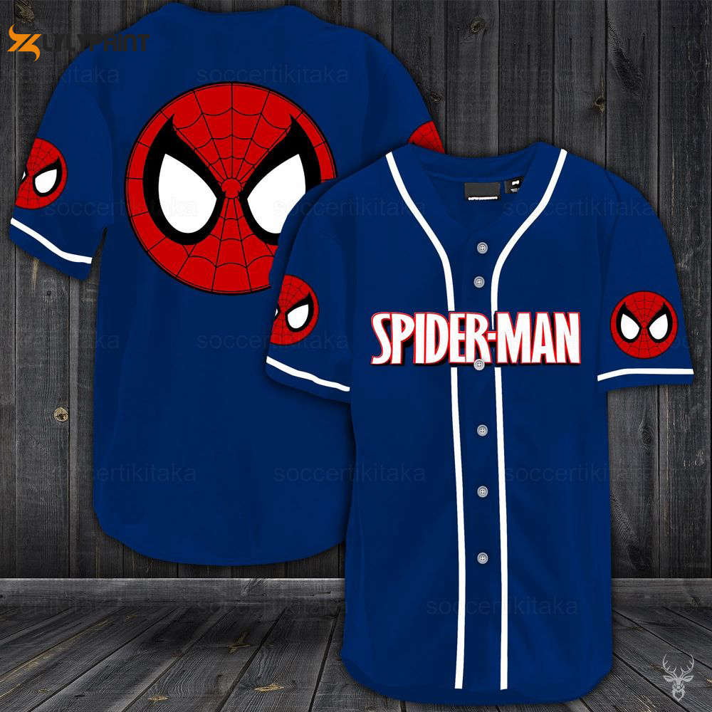 Spiderman Shirt, Spiderman Jersey Shirt, Spiderman Baseball Jersey, Spiderman Baseball Shirt - lylyprint.com baseball jersey product view 1