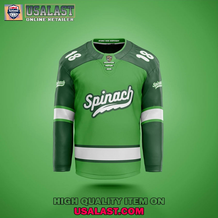 Spinach Cannabis Brand Hockey Jersey hockey jersey product view 1