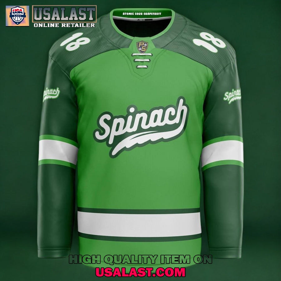 Spinach Cannabis Brand Hockey Jersey hockey jersey product view 2