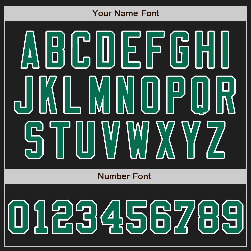 Custom Black Kelly Green-Yellow Authentic Split Fashion Baseball Jersey baseball jersey product view 5