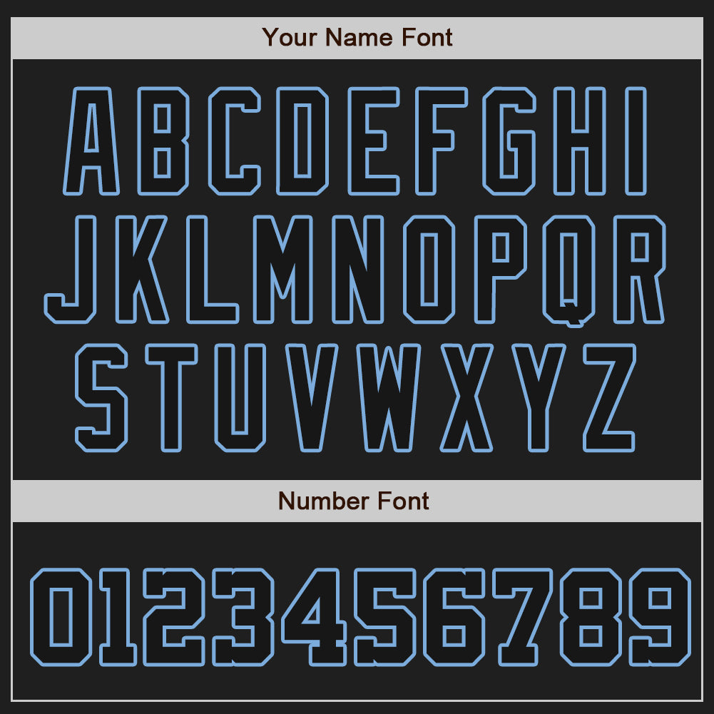 Custom White-Black Light Blue Authentic Split Fashion Baseball Jersey baseball jersey product view 5