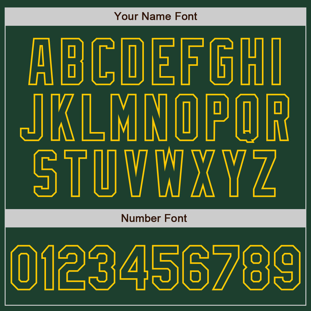 Custom White Green-Gold Authentic Split Fashion Baseball Jersey baseball jersey product view 4