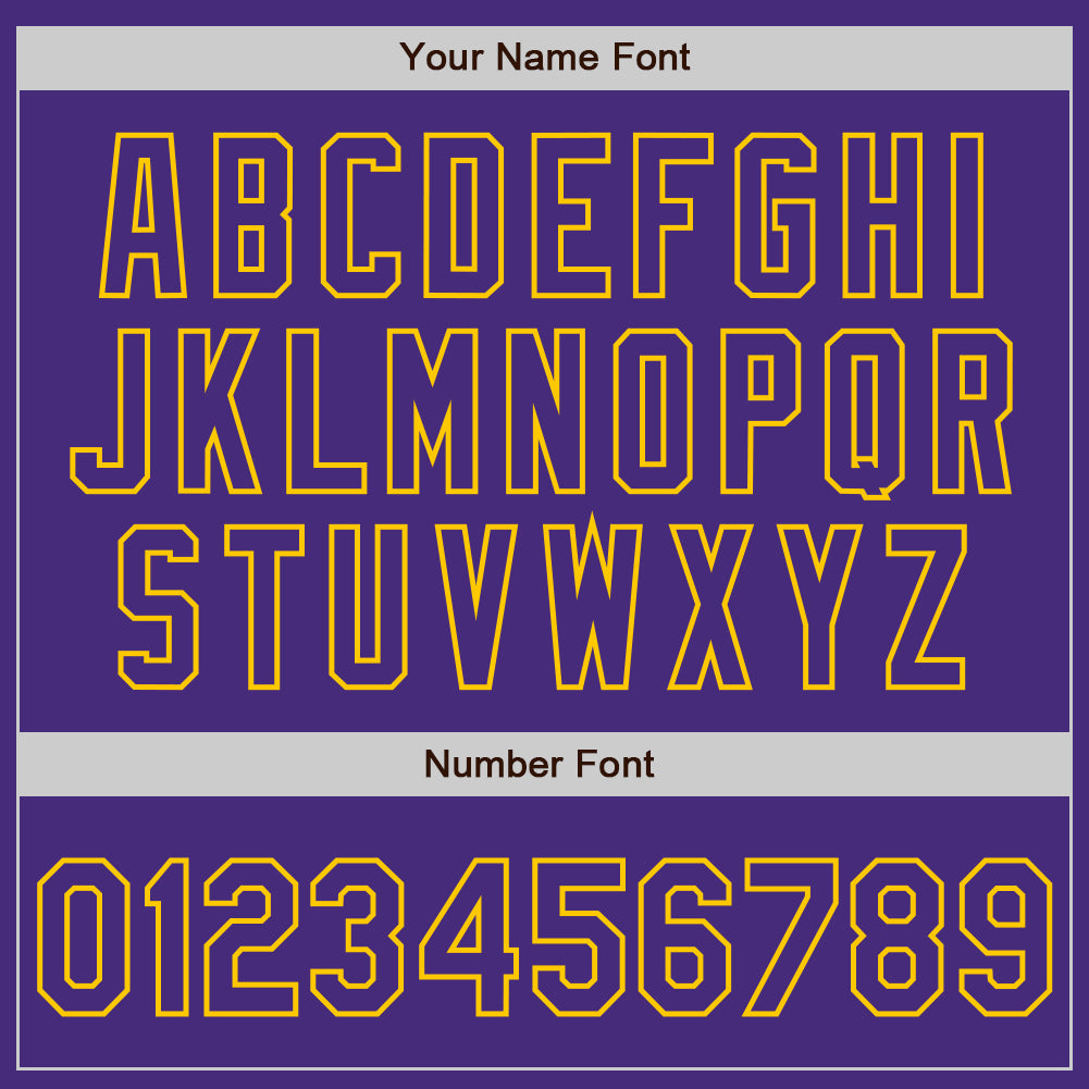 Custom White Purple-Gold Authentic Split Fashion Baseball Jersey baseball jersey product view 4