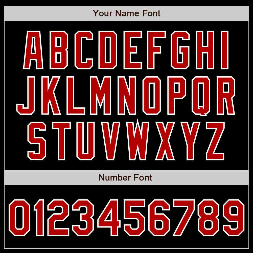 Custom Black Red-Royal Authentic Split Fashion Baseball Jersey baseball jersey product view 4